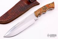 Camp Knife - Stabilized Maple Burl