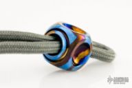 Timascus Mokuti EDC Handmade para-cord lanyard bead, Cube finish