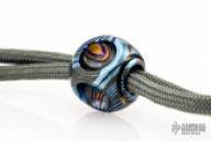 Timascus Zircuti Handmade EDC para-cord lanyard bead, Cube finish