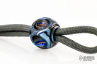 Timascus Zircuti Handmade EDC para-cord lanyard bead, Cube finish