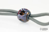 Timascus Mokuti EDC Handmade para-cord lanyard bead, Cube finish