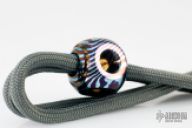 Timascus Mokuti EDC Handmade para-cord lanyard bead, Cube finish