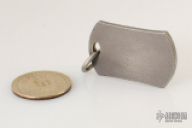 Titanium Handmade Keychain, Dogtag, Samsara circles