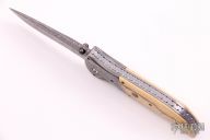 Mini Cujo D/A - Damascus and Mammoth Ivory