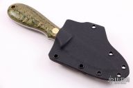 K-70 Black Widow Drop Point - Green Curly Oak