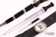 Scottish Short Sword with Companion blade and Belt
