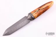 Damascus and Walrus Ivory Dagger