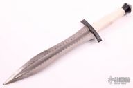 Wolfstooth Chain Damascus Dagger