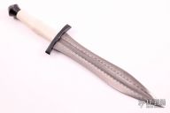 Wolfstooth Chain Damascus Dagger