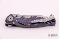 Integral Tighe Breaker Flipper - Damasteel and Black Timascus