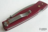 7-1 Red Micarta Framed Folder