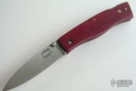 7-1 Red Micarta Framed Folder