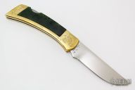 1970's Jade Lockback - Engraved