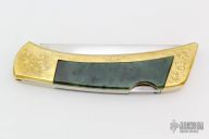 1970's Jade Lockback - Engraved