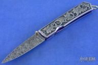 Damascus Liner Lock Folder