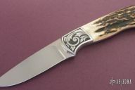 Engraved Drop Point Hunter