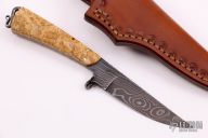 Damascus and Maple Burl Hunter