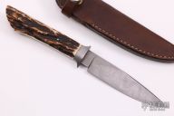 Damascus and Stag Drop Point
