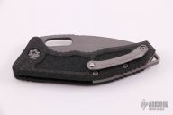 Medusa Auto - Tanto Battleworn Serrated Carbon Fiber