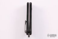 Medusa Auto - Tanto Battleworn Serrated Carbon Fiber