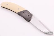 Damascus and Mammoth Ivory Linerlock