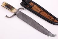 Mosaic Damascus and Mammoth Ivory Bowie