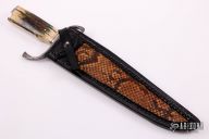 Mosaic Damascus and Mammoth Ivory Bowie