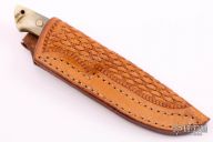 Loveless Style Drop Point Hunter - Sheeps Horn