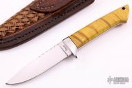 Utilty Drop Point - Curly Maple