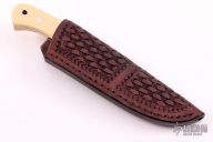 Drop Point Hunter - Ivory Paper Micarta