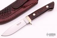 Loveless Style Drop Point Hunter - Desert Ironwood Burl