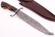 Damascus and Rams Horn Bowie