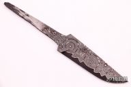 San Mai Damascus Blade Blank - Hidden Tang