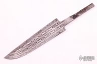 4-bar Mosaic Damascus Blade Blank - Hidden Tang