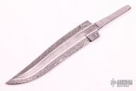 5-Bar Mosaic Damascus Blade Blank - Hidden Tang