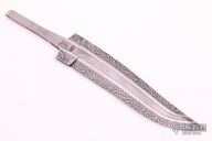 5-Bar Mosaic Damascus Blade Blank - Hidden Tang