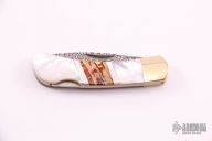 Damascus, Mammoth Tooth and MOP Lockback