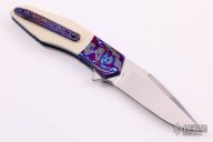  Accomplice Linerlock - Black Timascus Accents