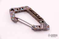 Flamed Titanium Carabiner