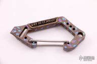Flamed Titanium Carabiner