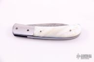 Damascus and Pearl Linerlock