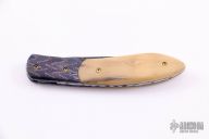Damascus and Mammoth Ivory Linerlock