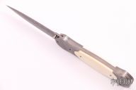 Damasteel and Mammoth Ivory Linerlock