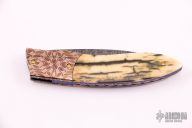 Damascus and Mammoth Ivory Linerlock