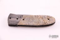 Damascus and Bone Linerlock