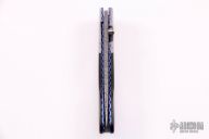 Damascus and Black Lip Pearl Linerlock