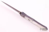 Damascus and Mother of Pearl Linerlock