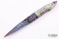 Damascus and Abalone Linerlock