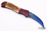Damascus and Mammoth Ivory Linerlock