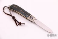Engraved Mammoth Ivory Slipjoint